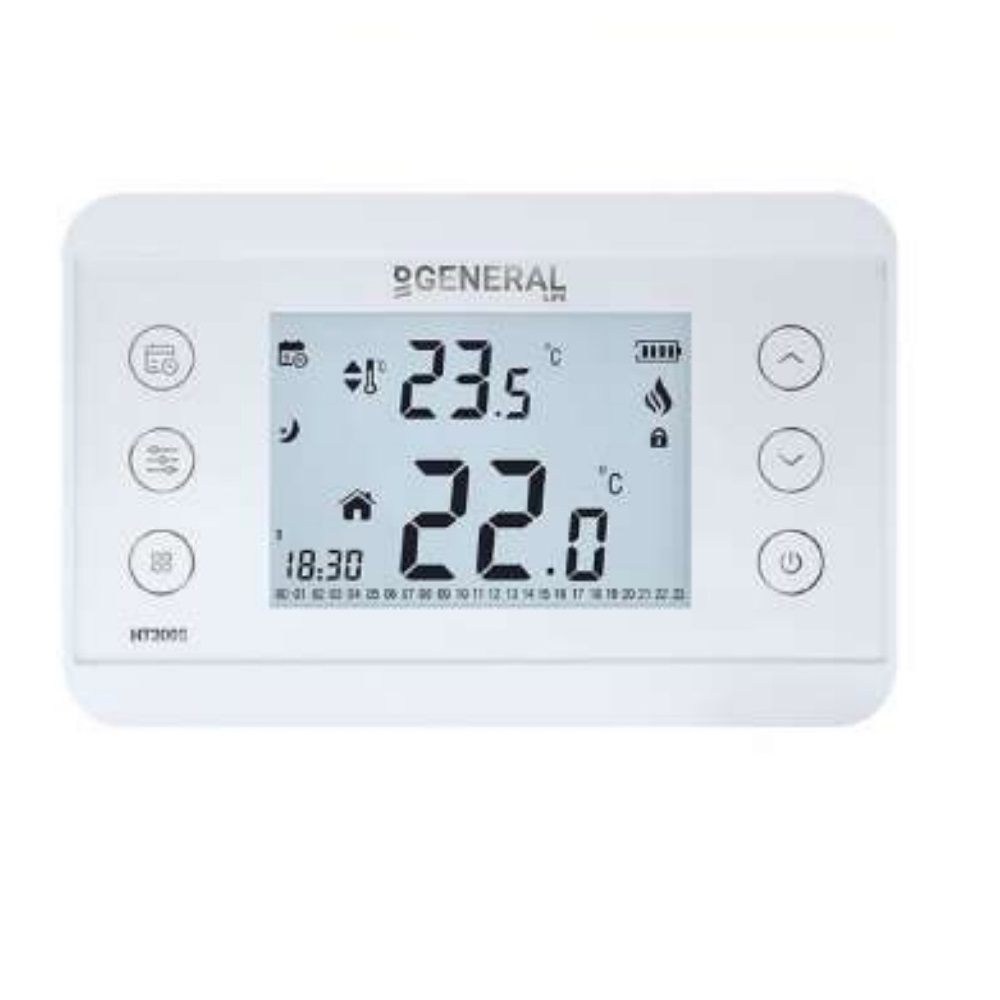 General Heating Ασύρματος Ηλεκτρονικός Θερμοστάτης Χώρου General 1.02.01 HT 220S RF