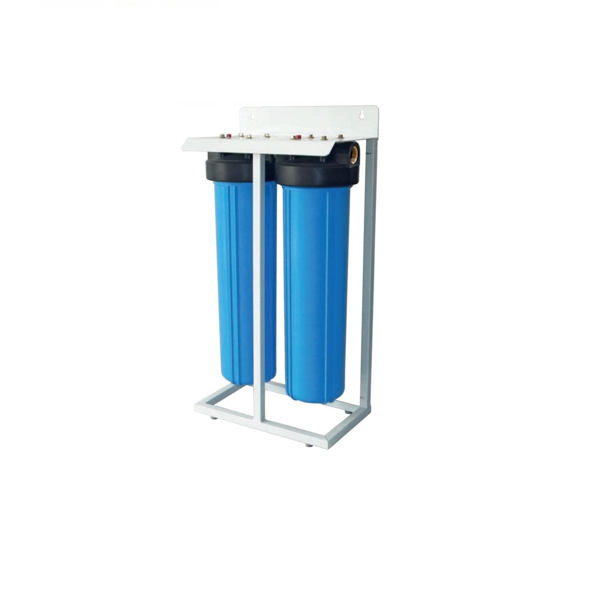 Proteas Filter Διπλή Φιλτροθήκη Big Blue 20″ – 1″ με Compact Μεταλλική Βάση