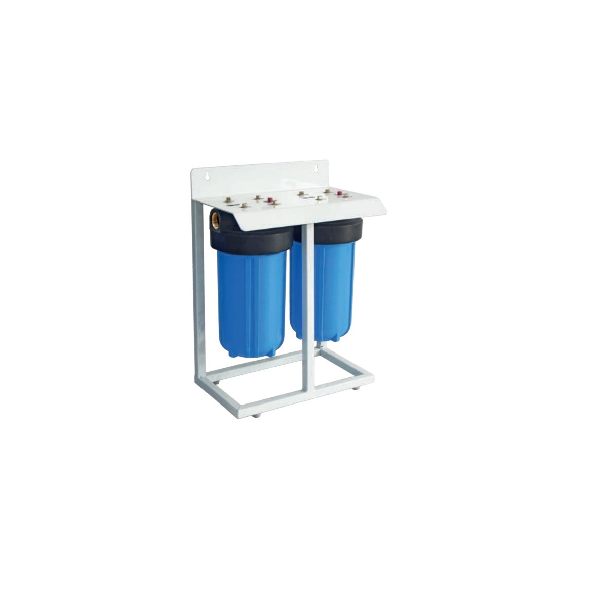 Proteas Filter Διπλή Φιλτροθήκη Big Blue 10″ – 1″ με Compact Μεταλλική Βάση