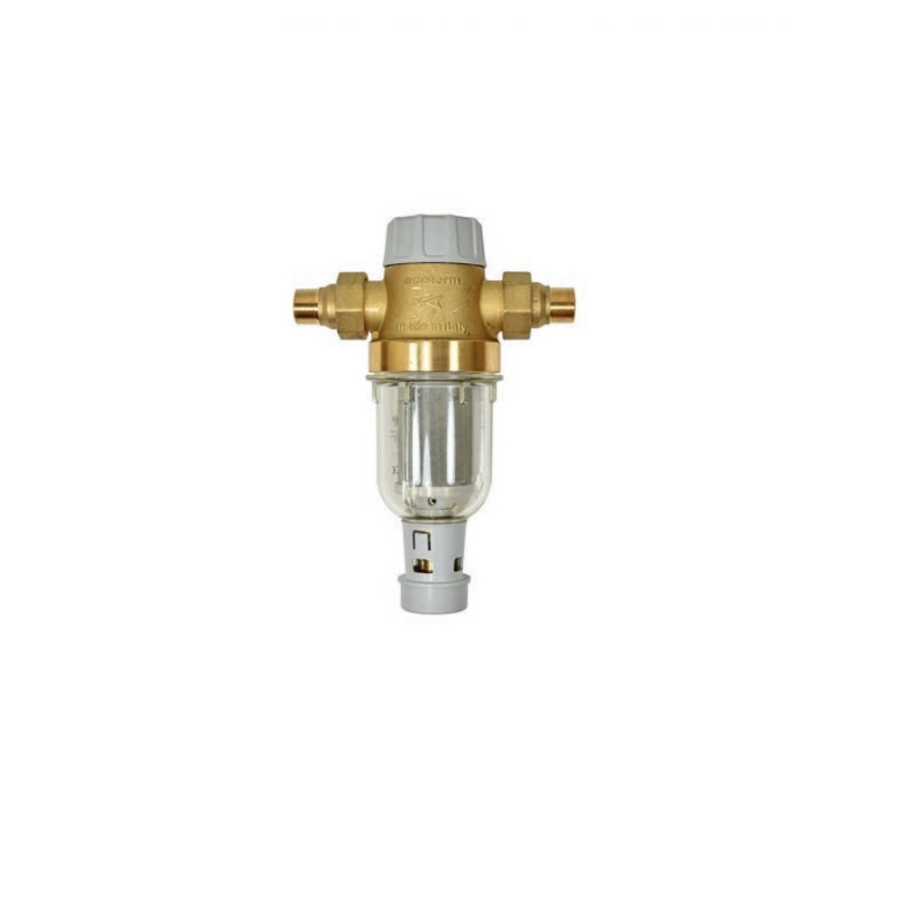 Proteas Filter Αυτοκαθαριζόμενο Φίλτρο με Ξύστρα 1 1/4″ και 3/4″ – 90μm με Ορειχάλκινη Κεφαλή