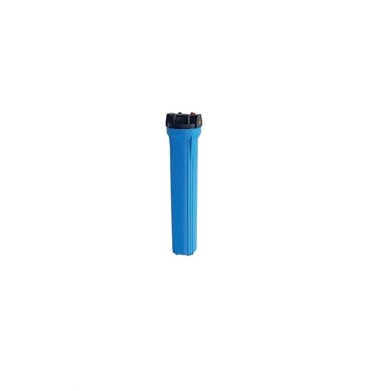 Proteas Filter Μονή Φιλτροθήκη 2Μ Μπλε Πλαστική Slim 20″ Κεντρικής Παροχής με Ορειχάλκινο Σπείρωμα